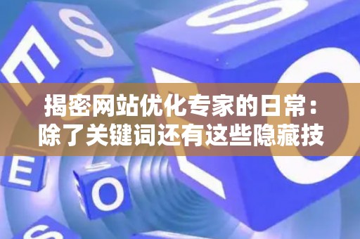 揭密网站优化专家的日常：除了关键词还有这些隐藏技能