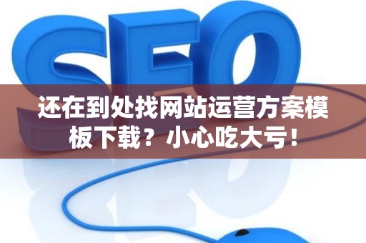 还在到处找网站运营方案模板下载？小心吃大亏！