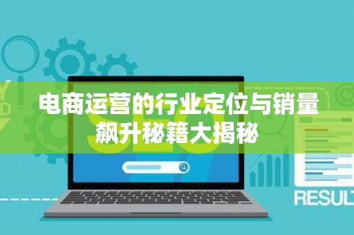 电商运营的行业定位与销量飙升秘籍大揭秘